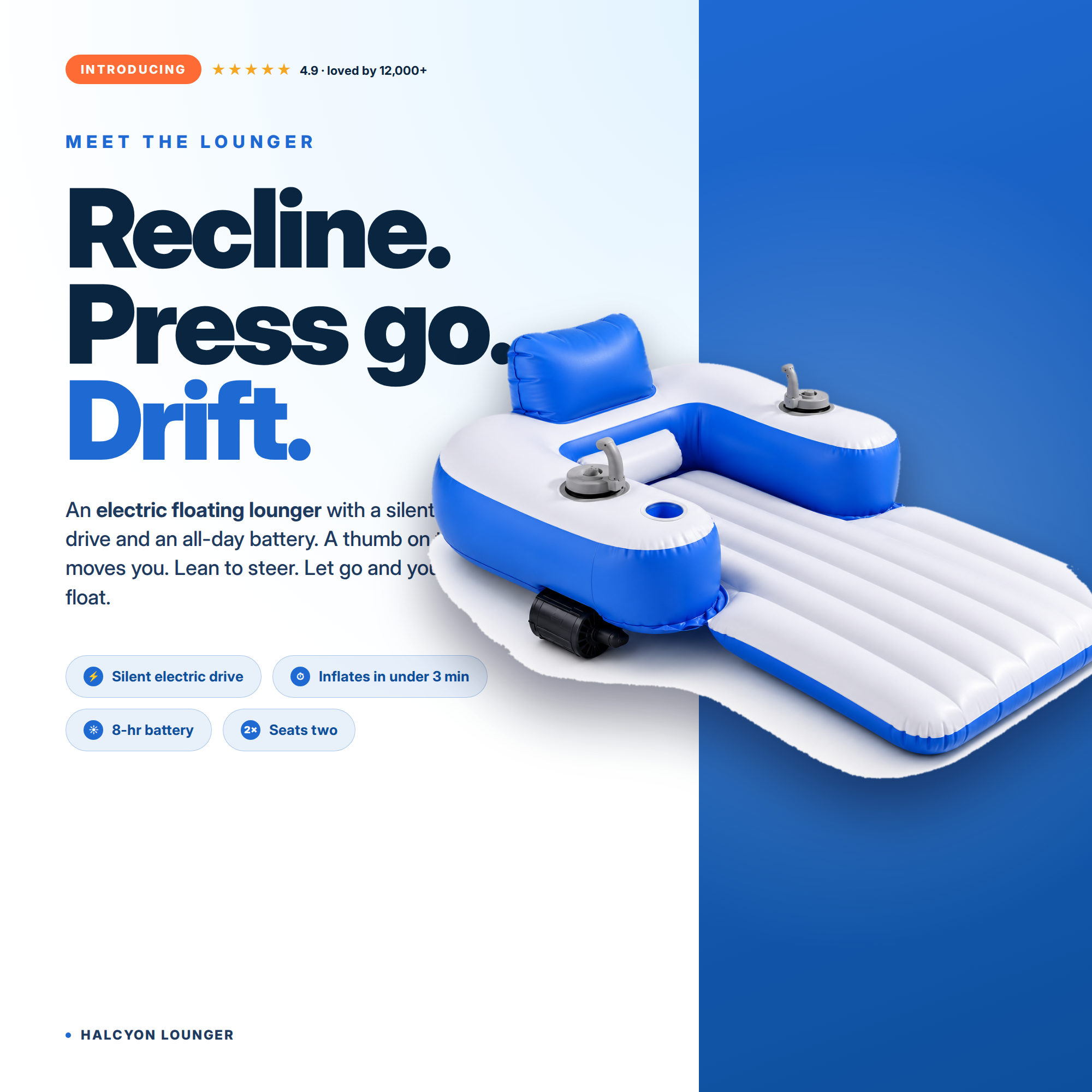 Halcyon — The Electric Floating Lounger